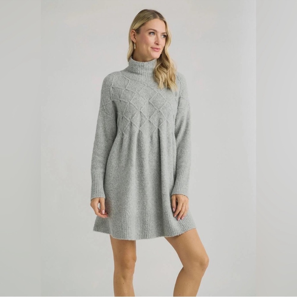 Free People Jaci Sweater Dress NWT‎ Size Medium Stretchy Mock Neck